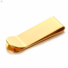 Simple design steel plain birthday gift for lover money clip